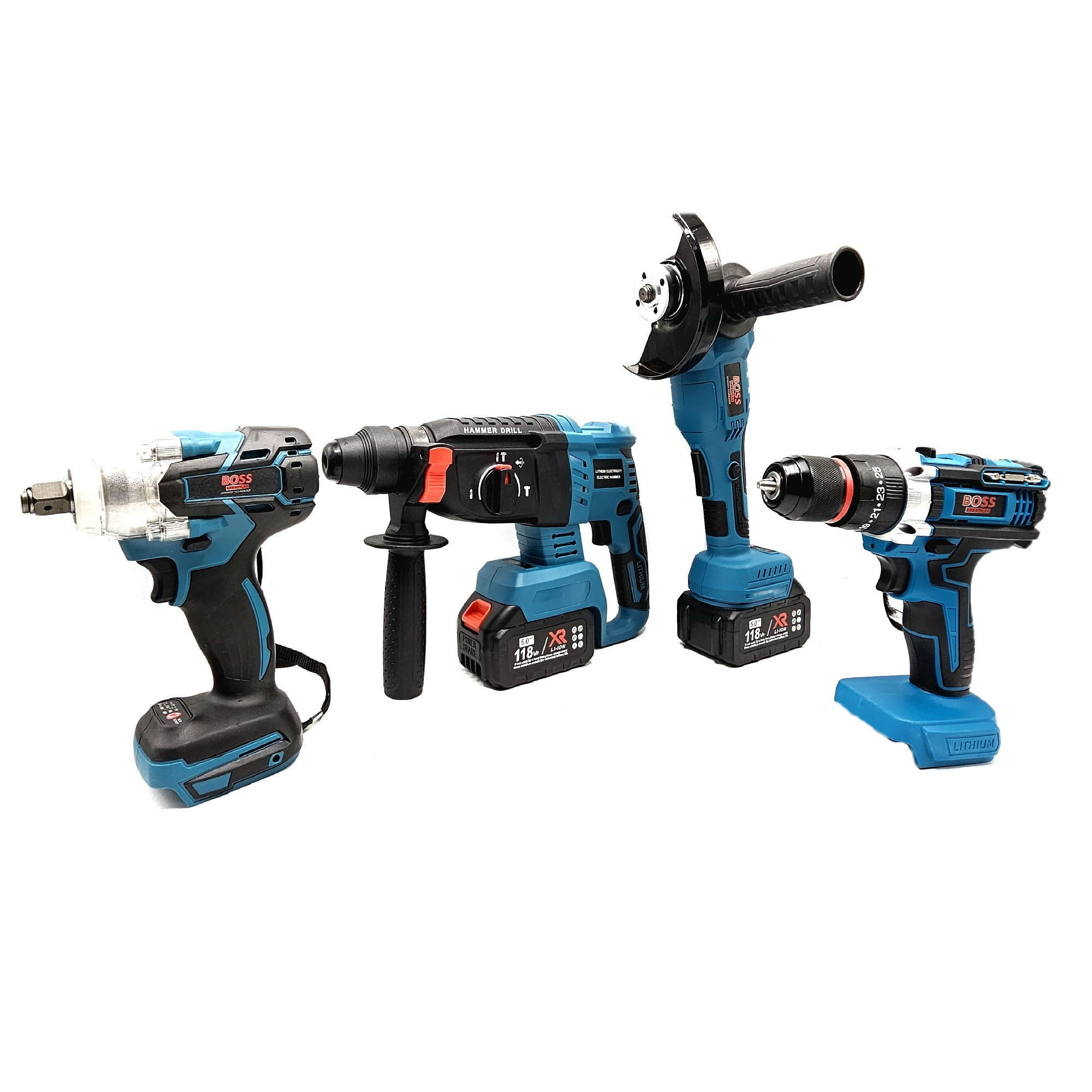 ابزار شارژی صنعتی باس مدل LIFE_STYLE کد 2 مجموعه 4 عددی