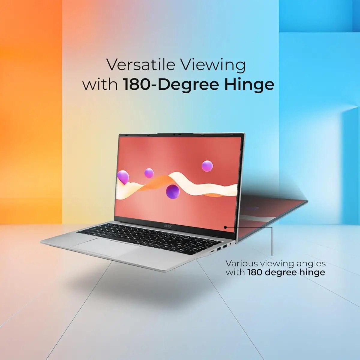 لپ تاپ 15.6 اینچی ایسر مدل Aspire 3 A325-45-N15JPJ-Celeron N4500-8GB DDR4 3200MHz-1TB SSD-IPS - کاستوم شده