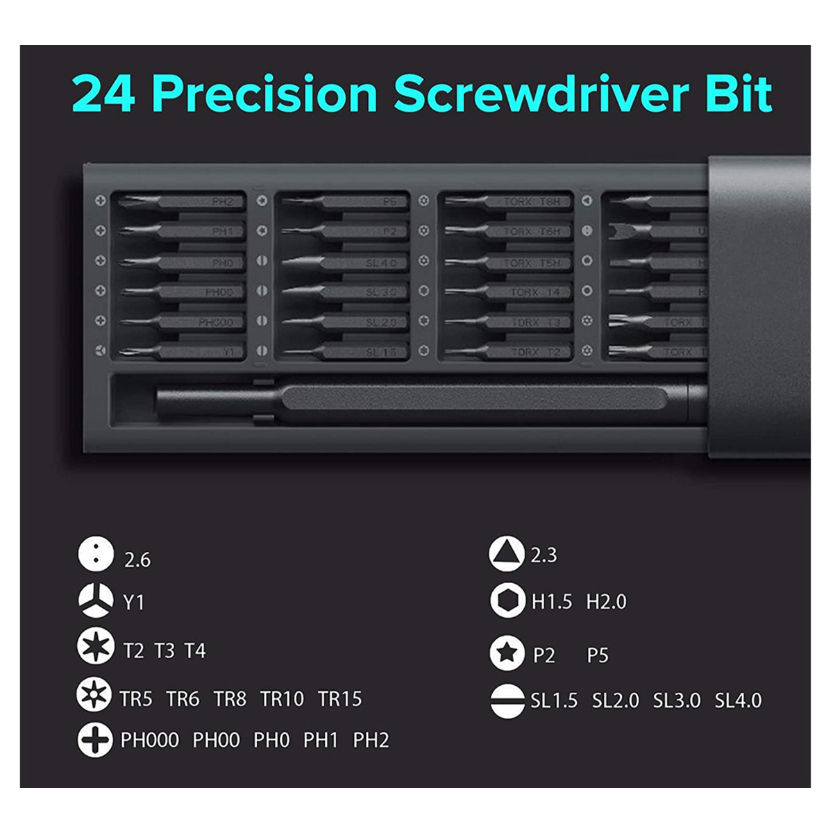 پیچ گوشتی دستی شیائومی مدل Mi Precision Screwdriver Kit مجموعه 24 عددی