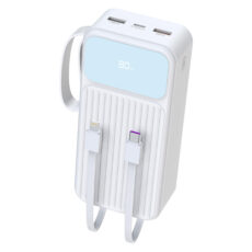 پاوربانک پی زد ایکس مدل V30 Fast Charge 22.5W Cabled ظرفیت 20000 میلی آمپر ساعت