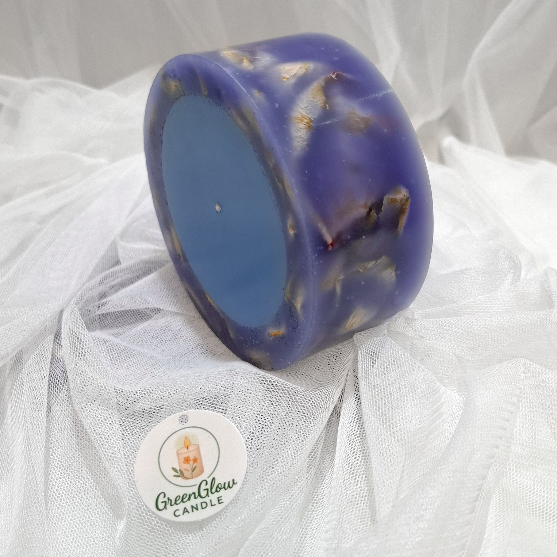 شمع استوانهای با گل خشک نوربرگ مدل نیلوبَرگ