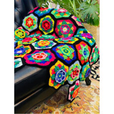 شال مبل مدل گلها سایز 110×153 سانتیمتر