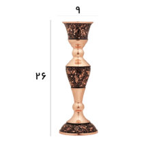 شمعدان مسی مدل الماس تراش کد 3