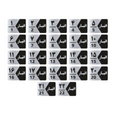تابلو راهنما طرح شماره انبار مدل GNG522 مجموعه 22 عددی