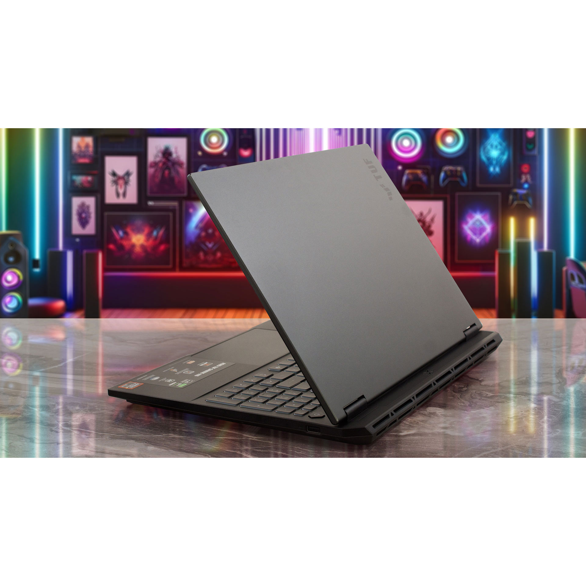 لپ تاپ 16 اینچی ایسوس مدل TUF Gaming A16 FA608WI-RL042W-R9 AI HX370-32GB LPDDR5X 7500MHz-1TB SSD-RTX4070 8GB-FHD 144Hz-W