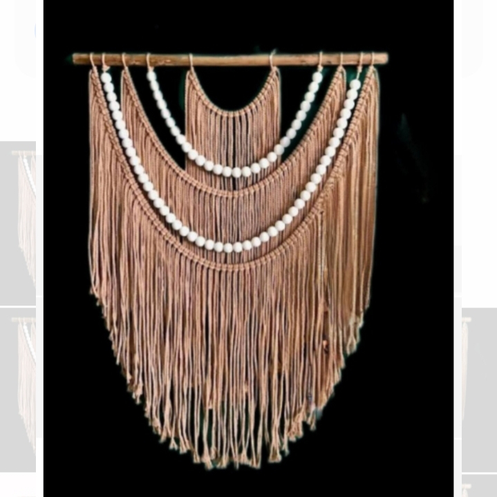 دیوارکوب بافتنی مدل مکرومه کد 100