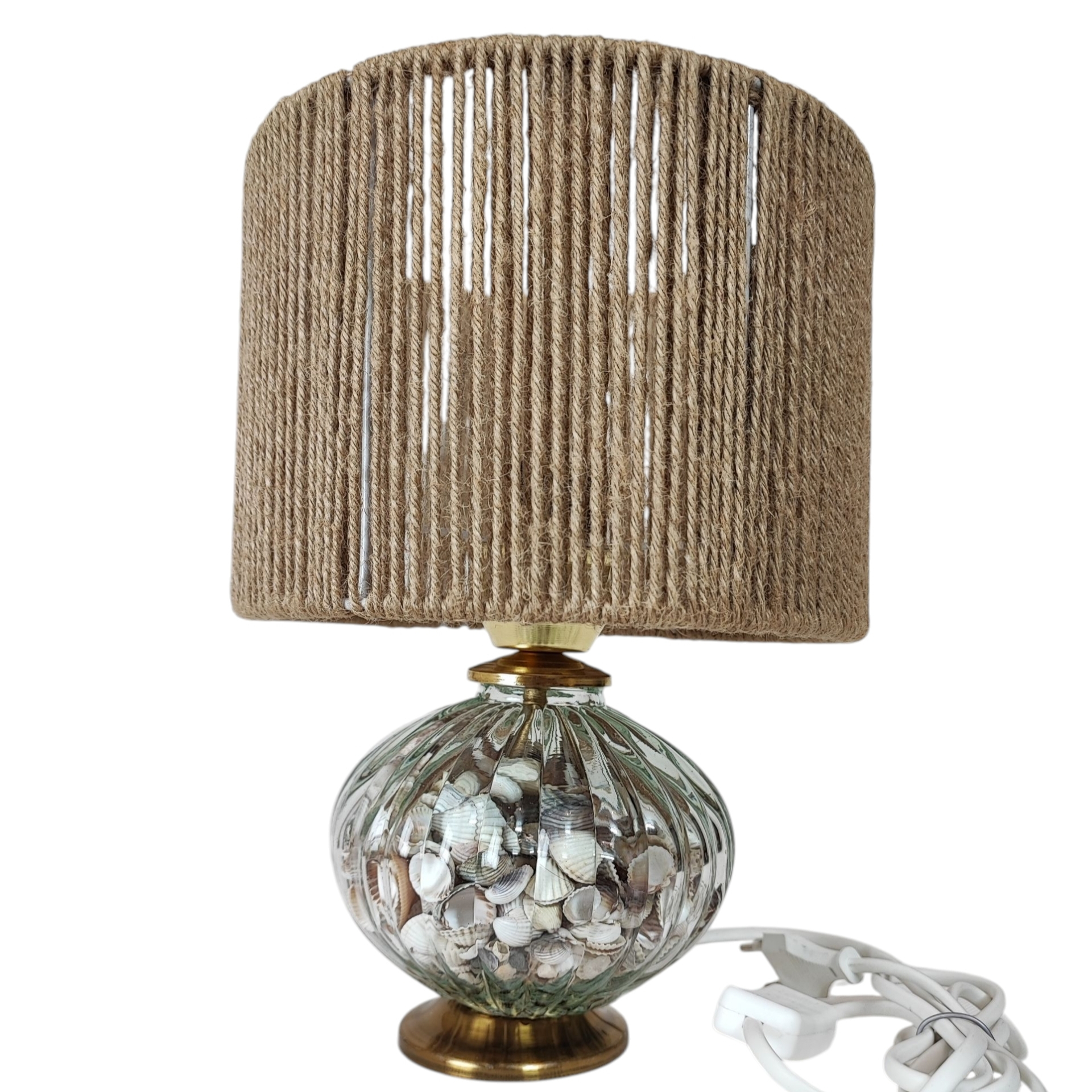 آباژور مدل شیشه و صدف