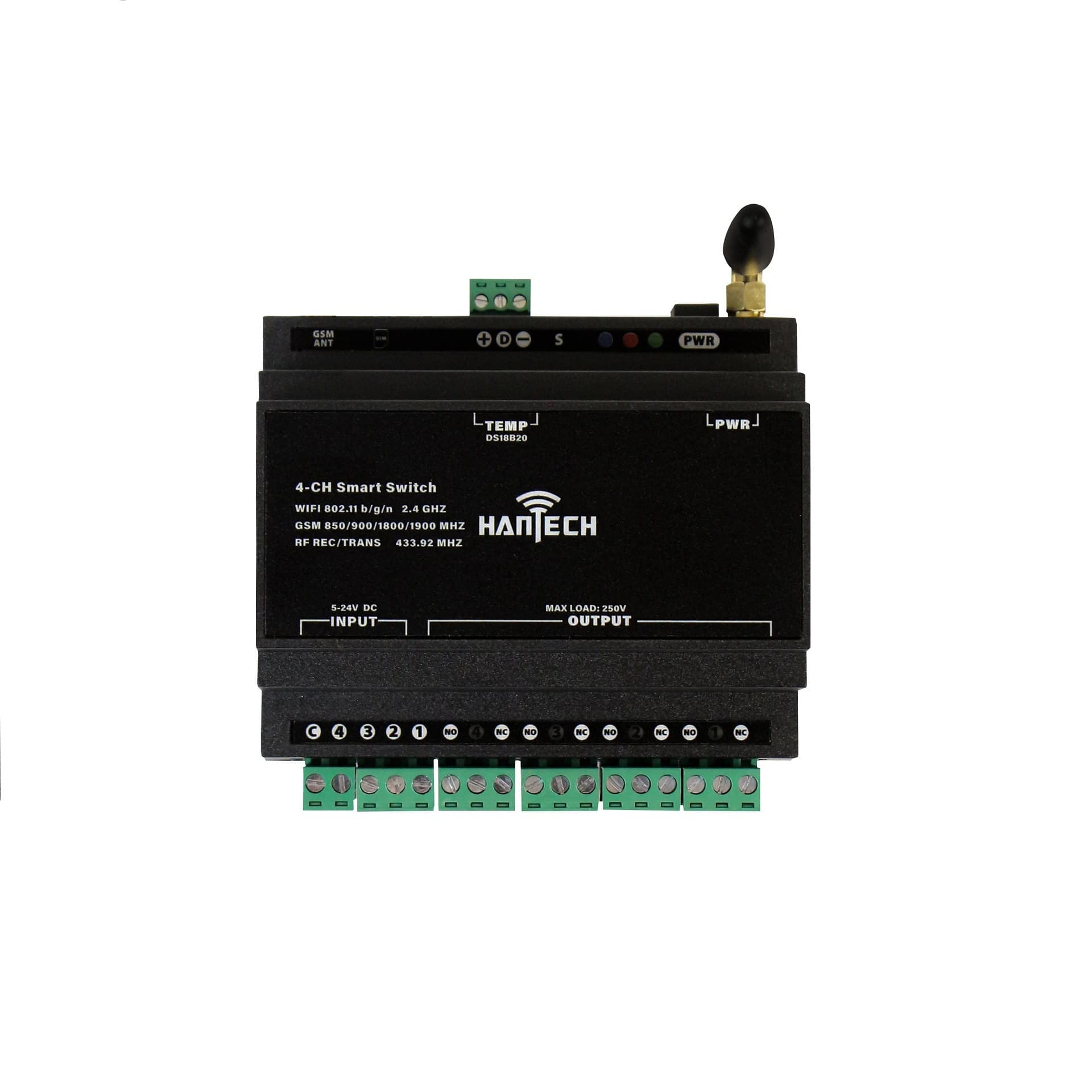 رله سوئیچ هوشمند هانتک مدل 4 کانال WIFI-RF