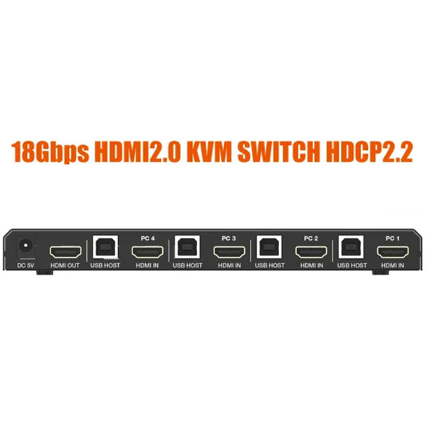سوییچ چهار پورت HDMI KVM مدل FN-K241