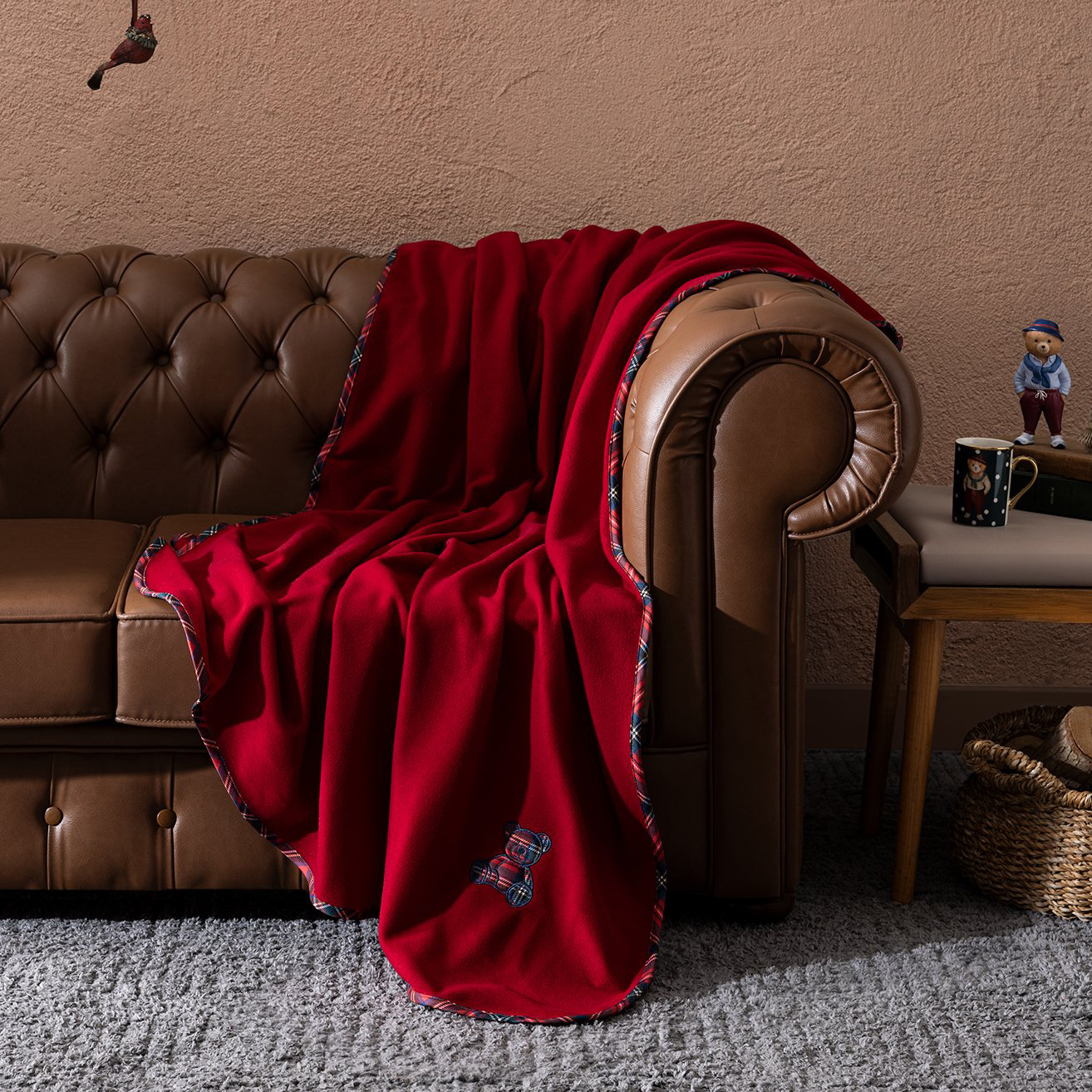 پتو مبل مادام کوکو مدل Tanise bear سایز 130*170 سانتی متر