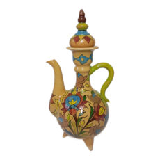 گلاب ریز سفالی طرح گل و مرغ کد 019
