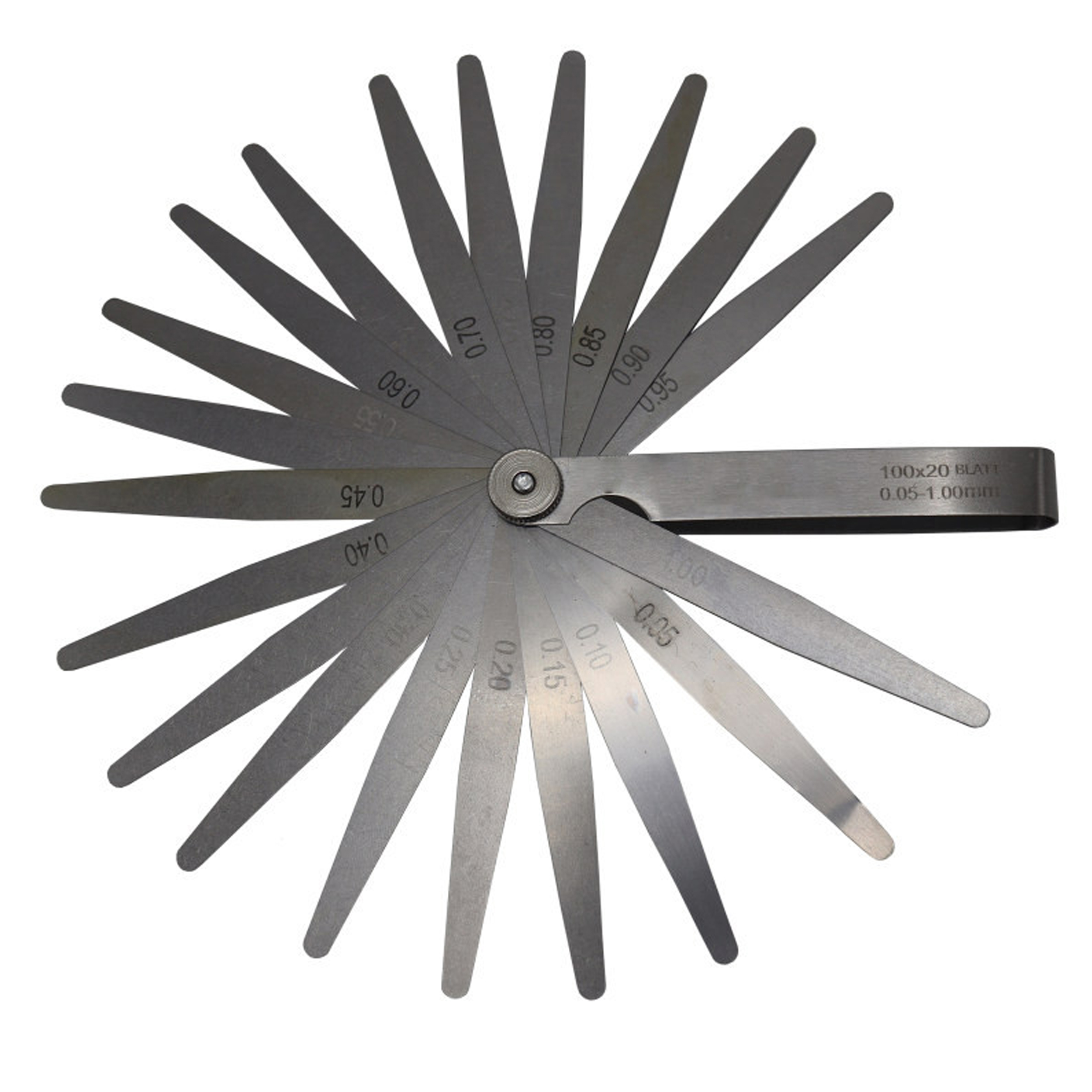 آچار فیلر مدل ZWW 995 مجموعه 20 عددی