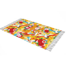 شال مبل طرح درنای رویایی کد F2SH1008 سایز100×180 سانتی متر