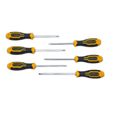 پیچ گوشتی ضربه خور دو طرفه دوسو چهارسو تاتند مدل 002 مجموعه 6 عددی