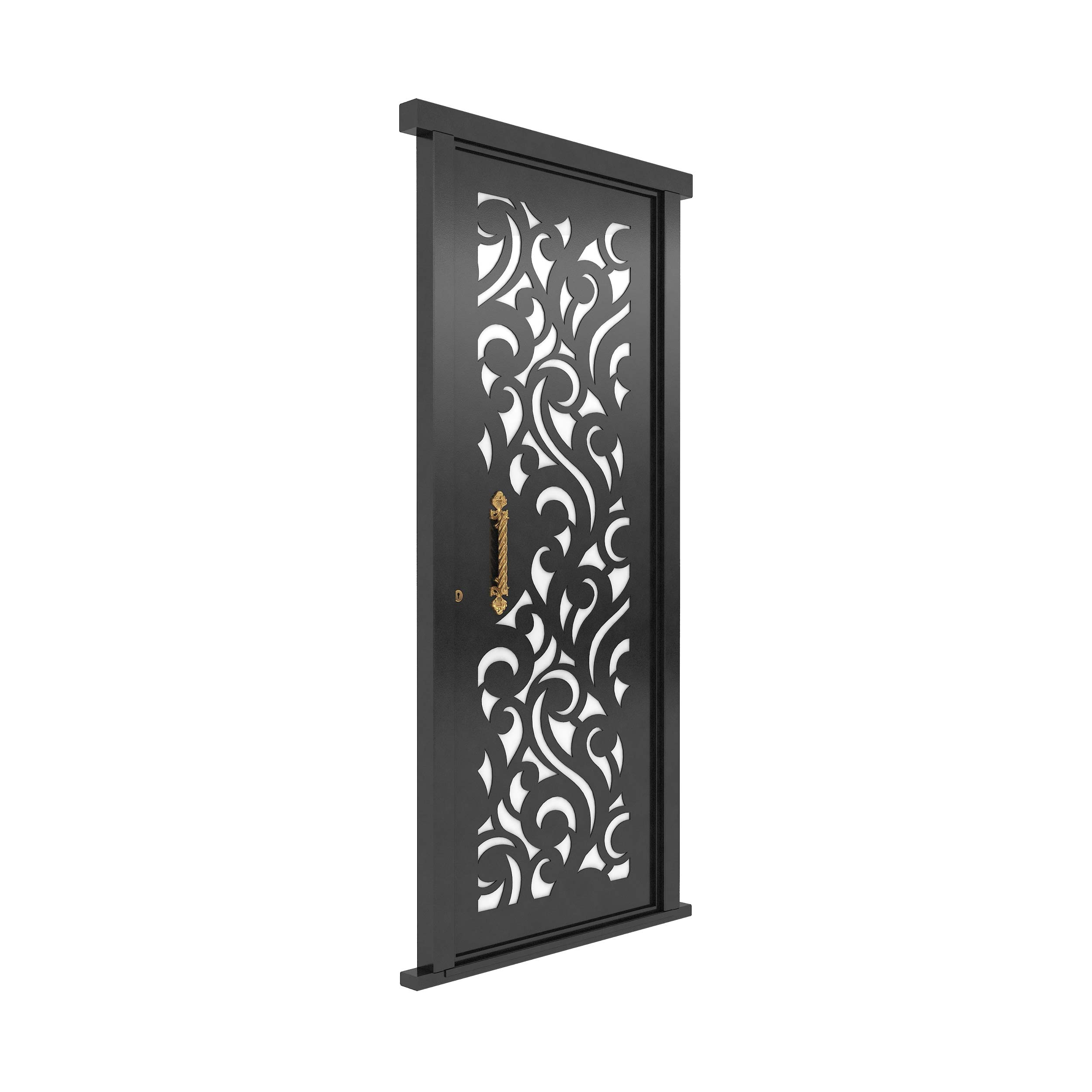 در ورودی بزرگمهر مدل فلزی لیزری طرح سوسن BL-1062