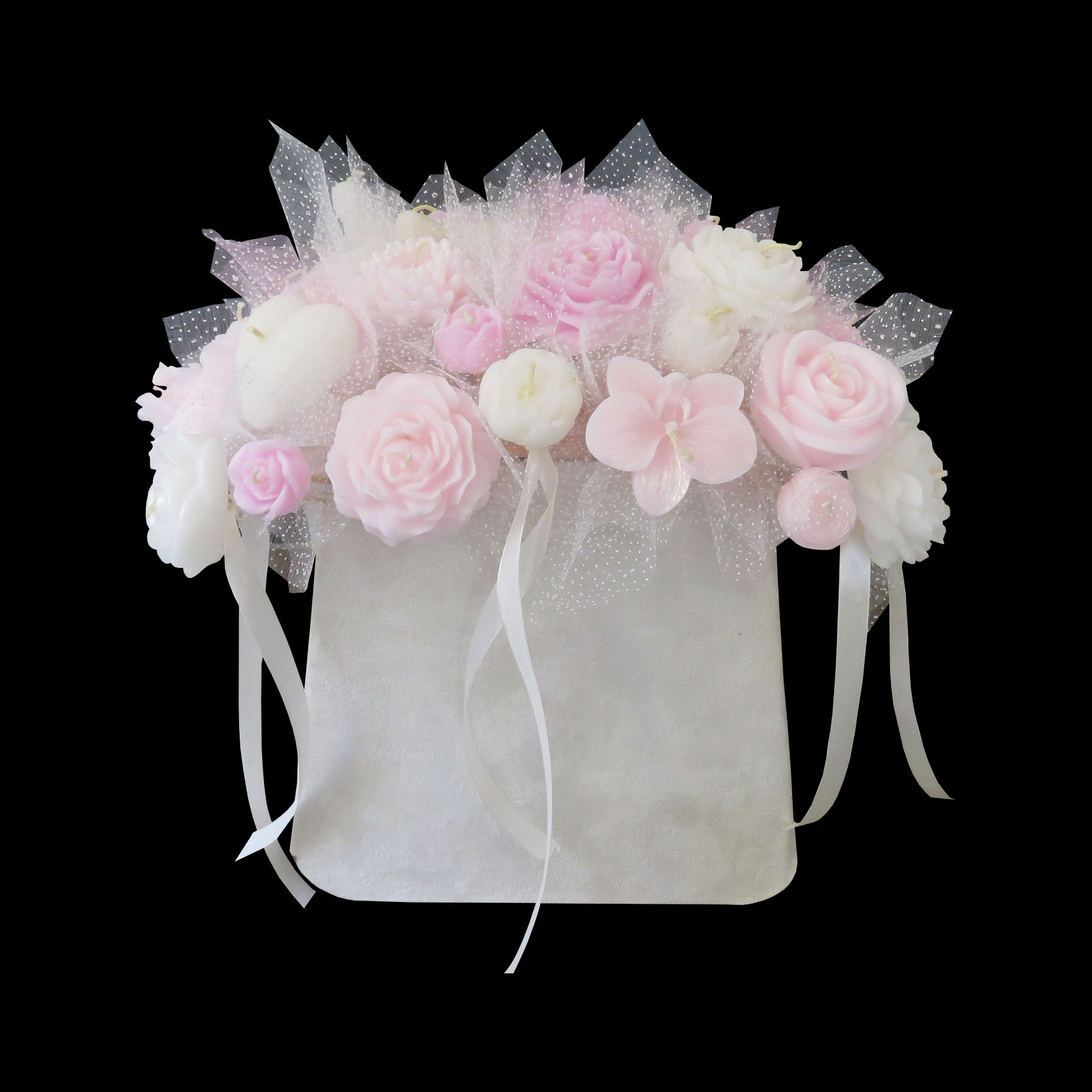 شمع دستساز مدل گل جاودان ملودی کد 1004