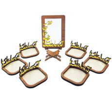 ست 8 تکه هفت سین چوبی مبین ایده مدل آمد بهار جان ها کد 111