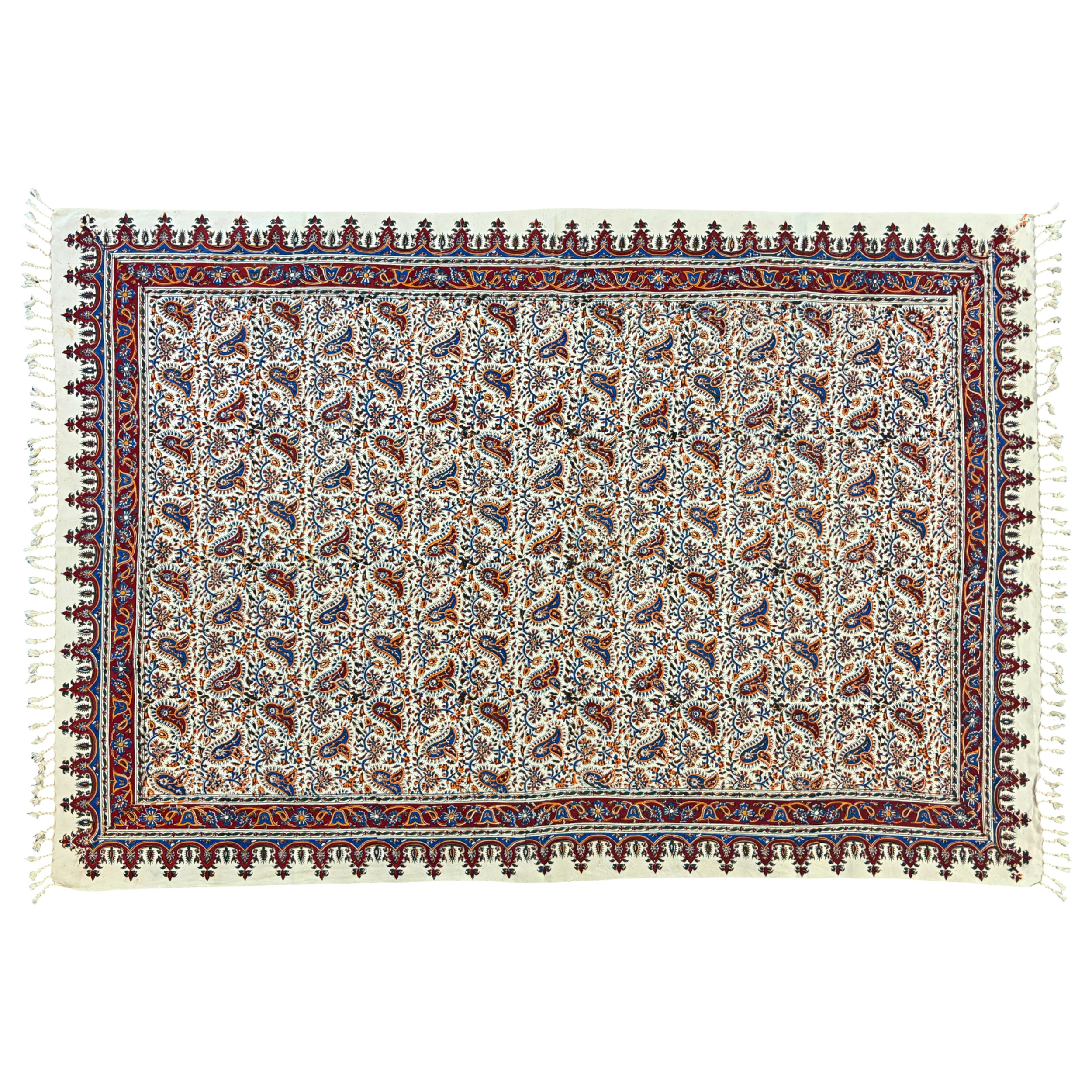 رومیزی قلمکار طرح سلسله ای کد D.150