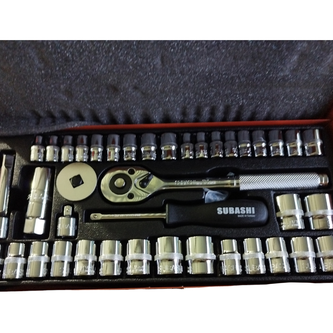 آچار بکس  جغجغه ای سوباشی مدل 10-47-SUB 40 مجموعه 40 عددی