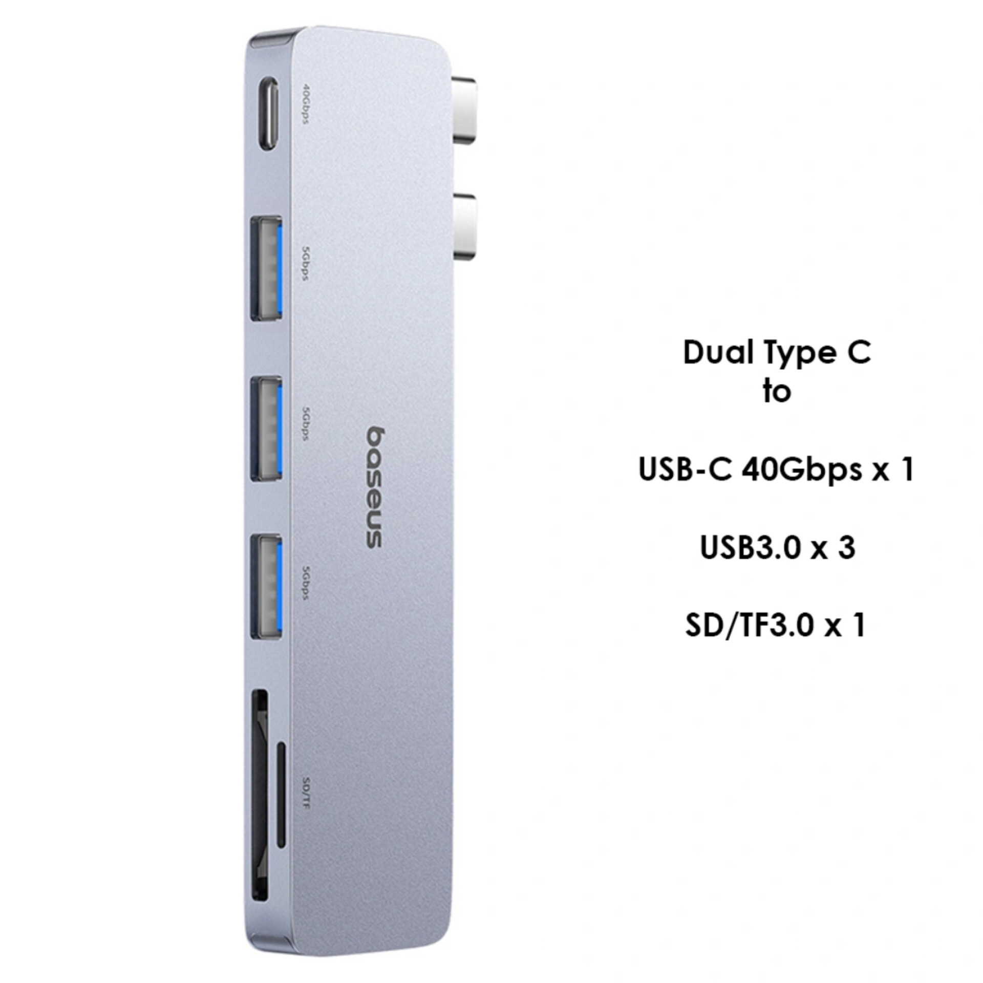 هاب 6 پورت USB-C بیسوس مدل UltraJoy Series BS-OH179