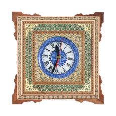 ساعت دیواری خاتم کاری مدل نقاشی هفت شمسه کد 15