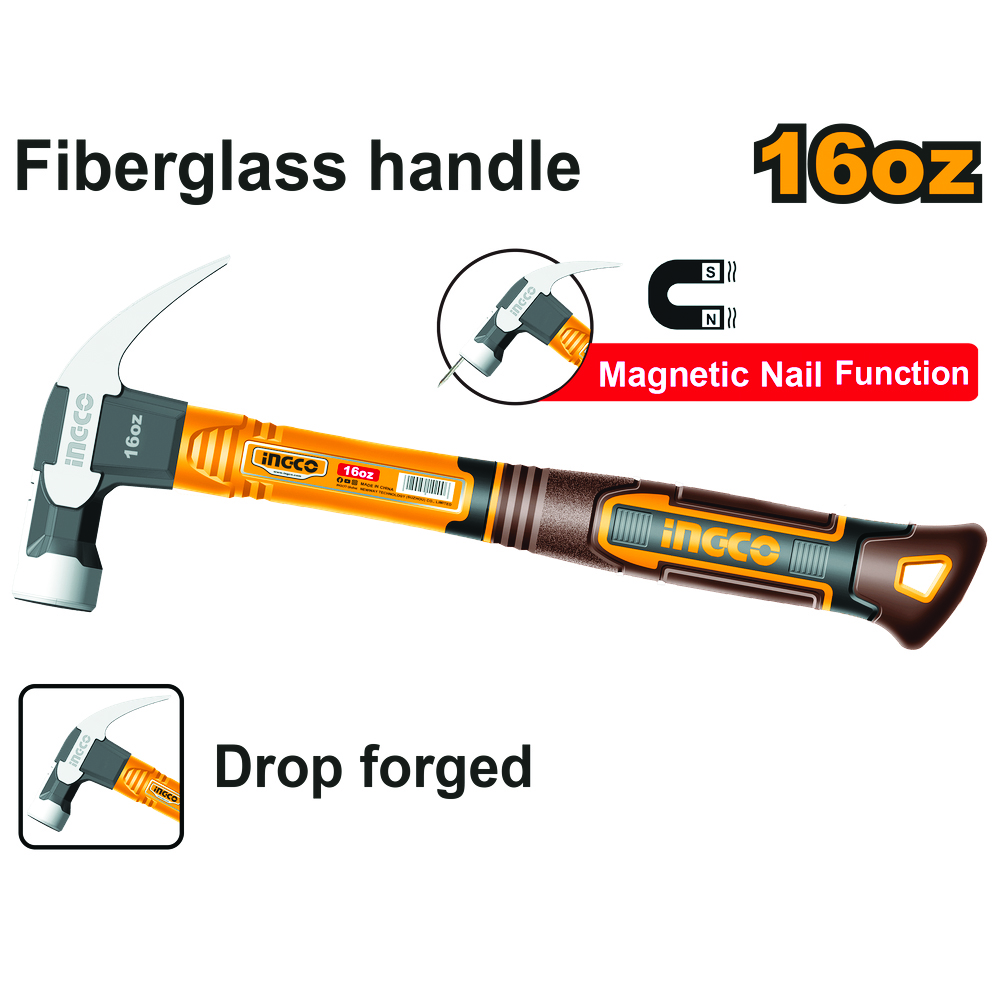 چکش میخ کش اینکو مدل HCH81016 با وزن 450 گرم