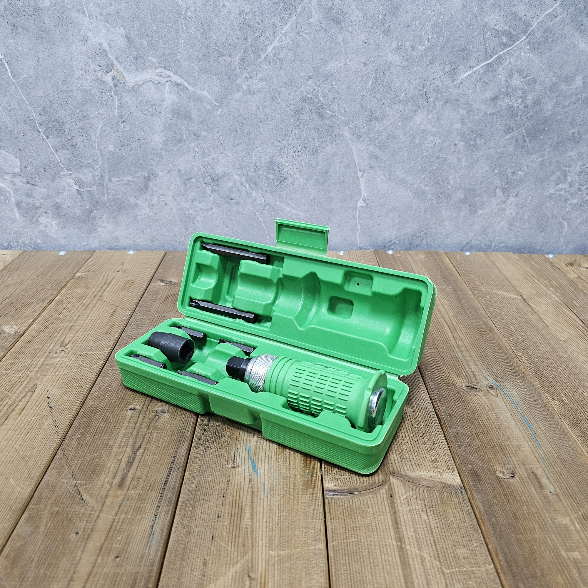 پیچ گوشتی ضربه خور باس مدل IMPACT SCREWDRIVER بسته 7 عددی