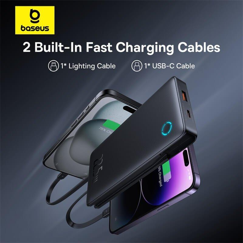 پاوربانک باسئوس مدل Airpow Lite PPAP2-10A ظرفیت 10000 میلی آمپر ساعت