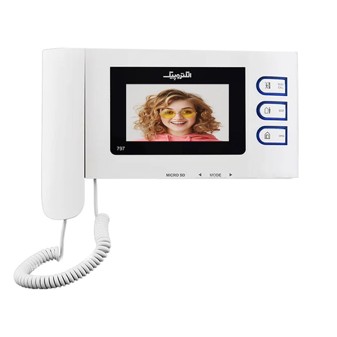 دربازکن تصویری الکتروپیک مدل 797-1086 به همراه بارانگیر LED دار