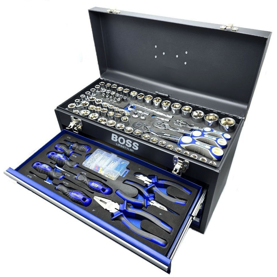 مجموعه 400 عددی ابزار و بکس صنعتی باس مدل BS-BOX-408