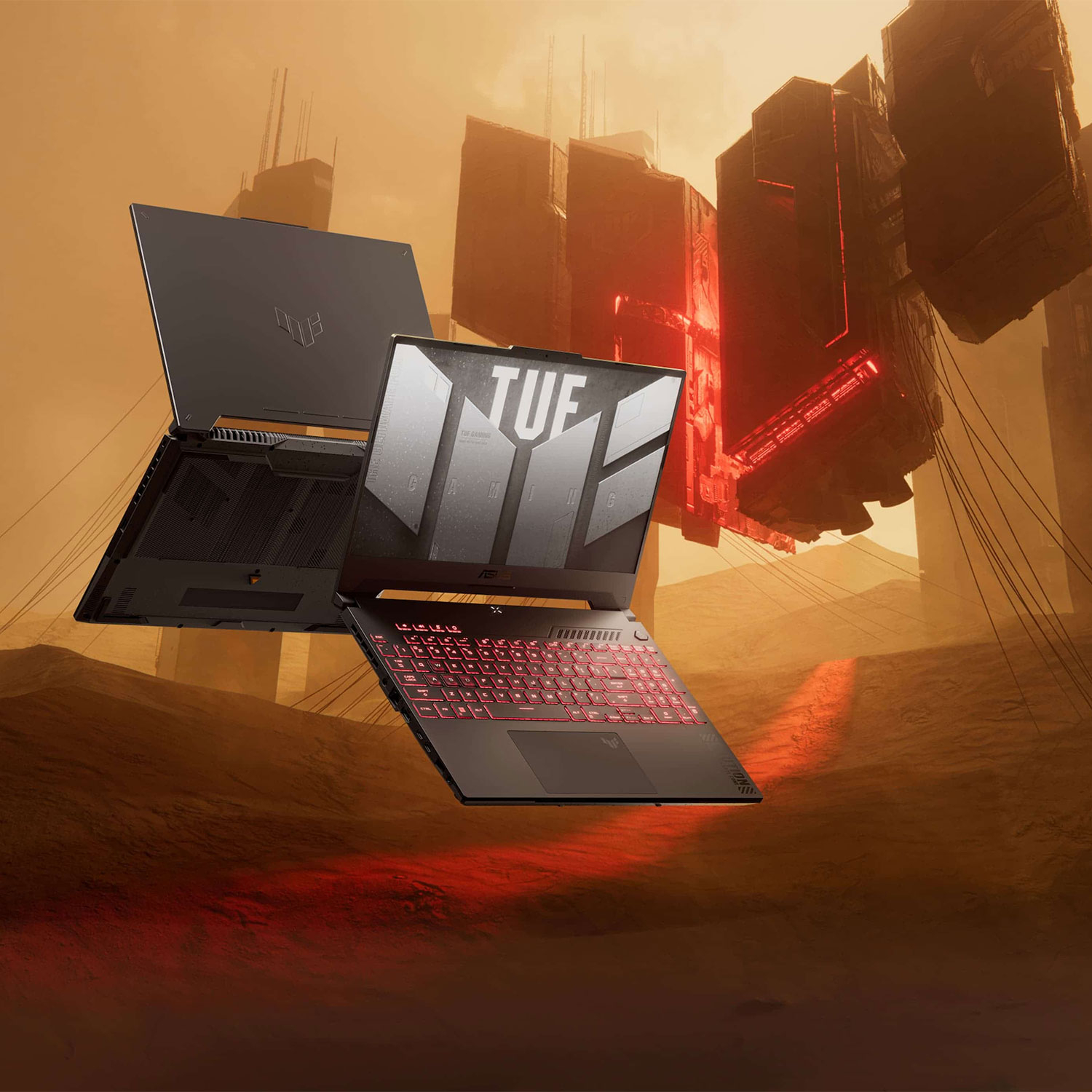 لپ تاپ 15.6 اینچ ایسوس مدل TUF Gaming A15 (2024) FA507UI-LP034W-R9 8945HS-24GB DDR5 5600MHz-1TB SSD-RTX4070 8GB-FHD 144Hz-W - کاستوم شده