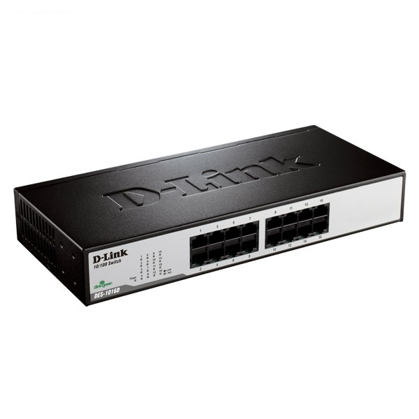 سوییچ 16 پورت غیر مدیریتی و دسکتاپ دی-لینک مدل DES-1016D