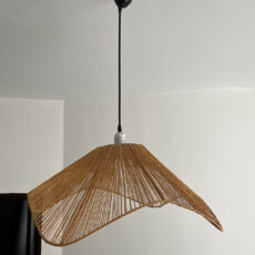 لوستر بافتنی مدل رافیا دفرمه کد 6015