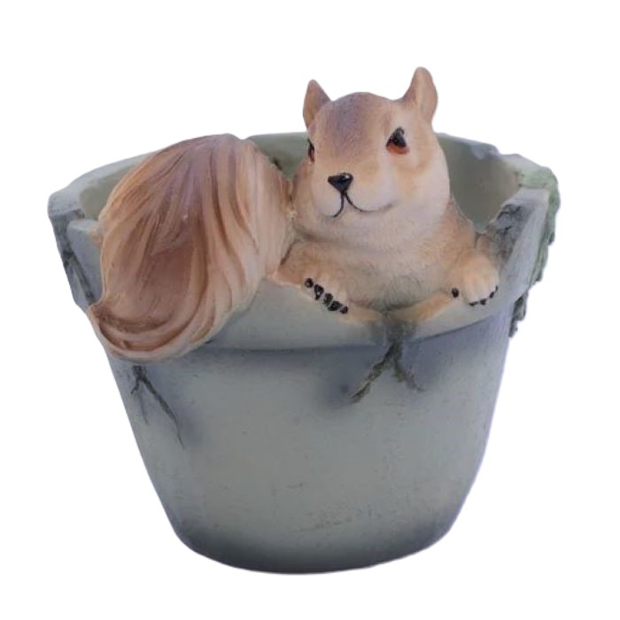 گلدان پلی استر مدل سنجاب کوچک