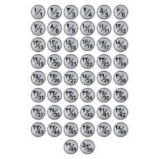 تابلو راهنما طرح پلاک اعداد مدل GNG1350 مجموعه 50 عددی