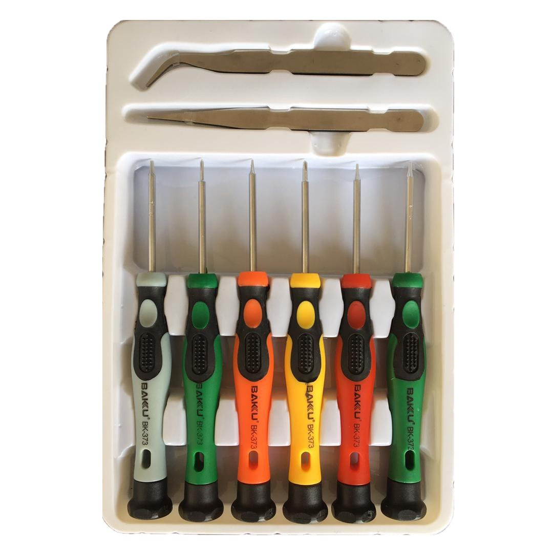 مجموعه 6 عددی پیچ گوشتی باکو مدل BK-8700 به همراه پنس