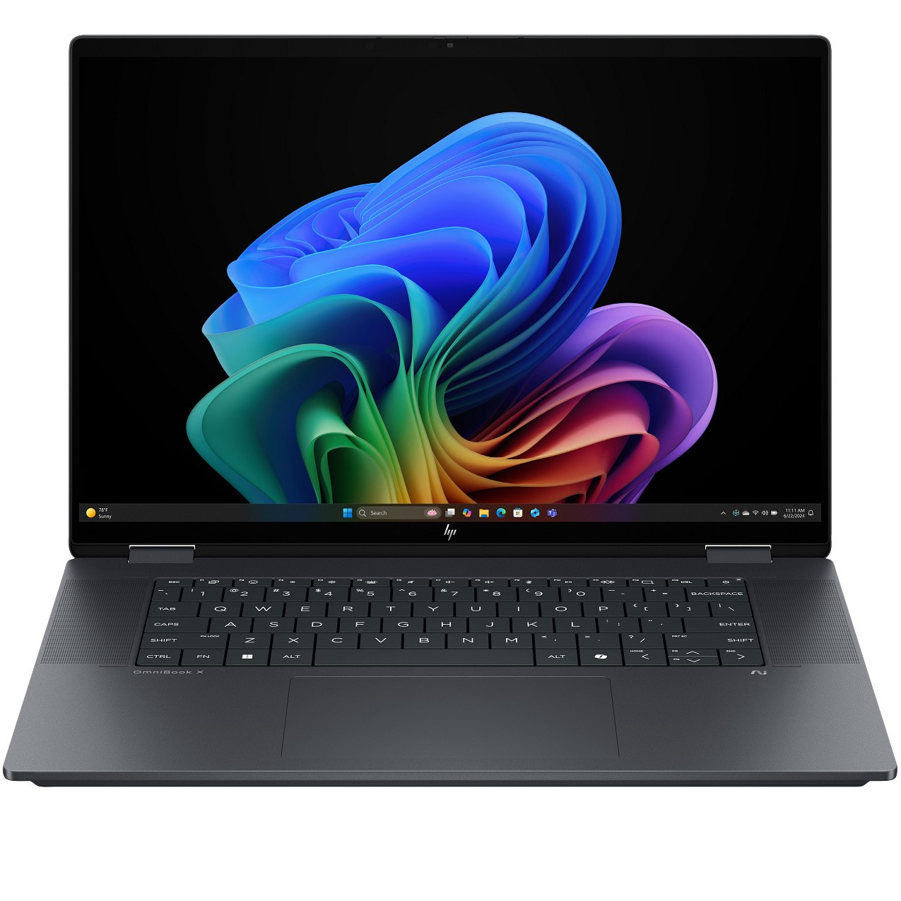 لپ تاپ 16 اینچی اچ‌ پی مدل OmniBook X Flip 16-as0023dx-Core Ultra 7 256V-16GB LPDDR5X 8533MHz-1TB SSD-Touch-Backlit-W