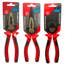 انبر دست و انبر سیم چین و انبر دم باریک اسکای مدل STROY – 2252 مجموعه 3 عددی