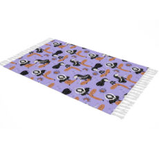 شال مبل طرح دختر یوگا کار کد Q2DH1003 سایز 100×180 سانتی متر