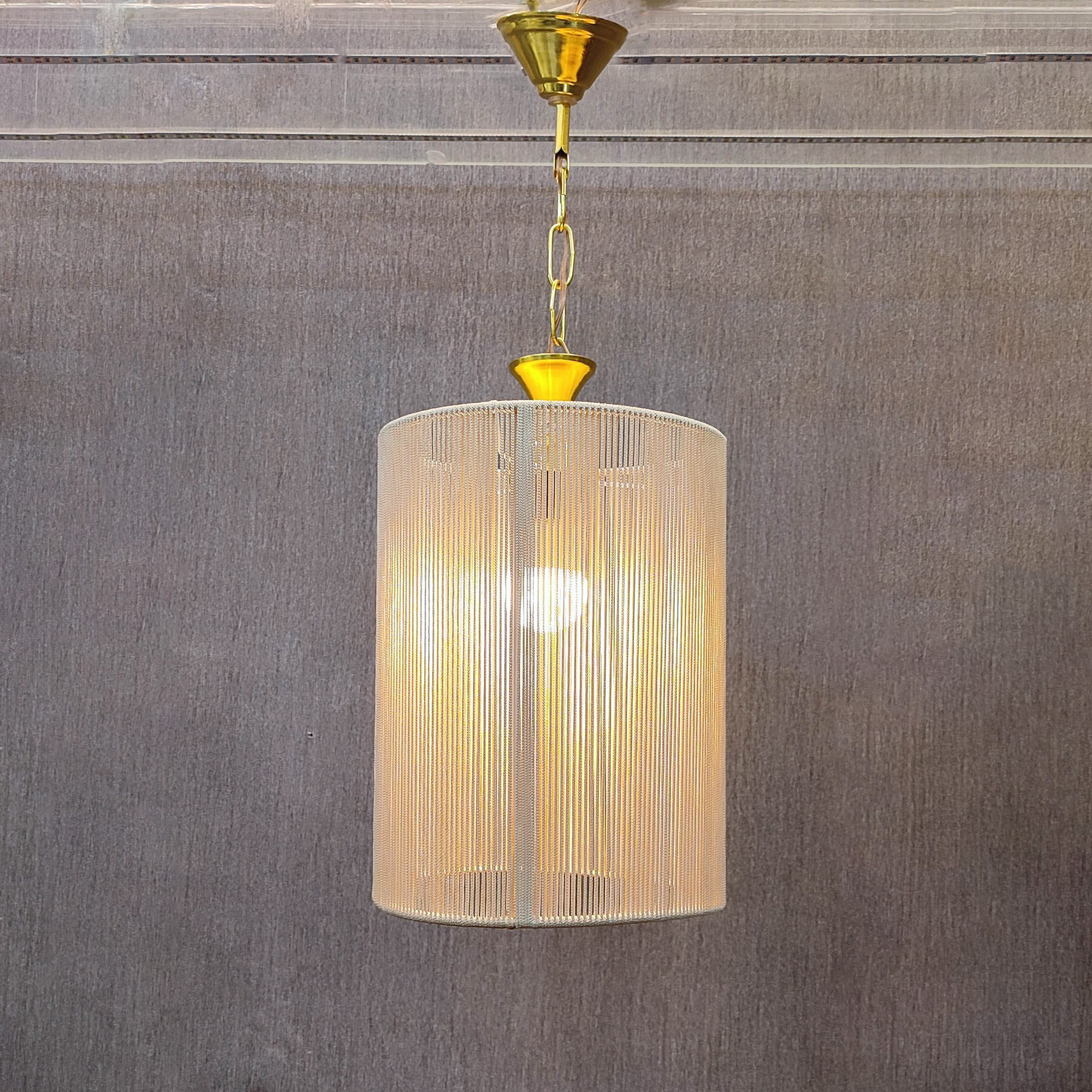 لوستر بافتنی مدل لوستر مدل استوانه 30*22