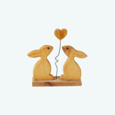 مجسمه طرح خرگوش مدل چوبی کد AB02