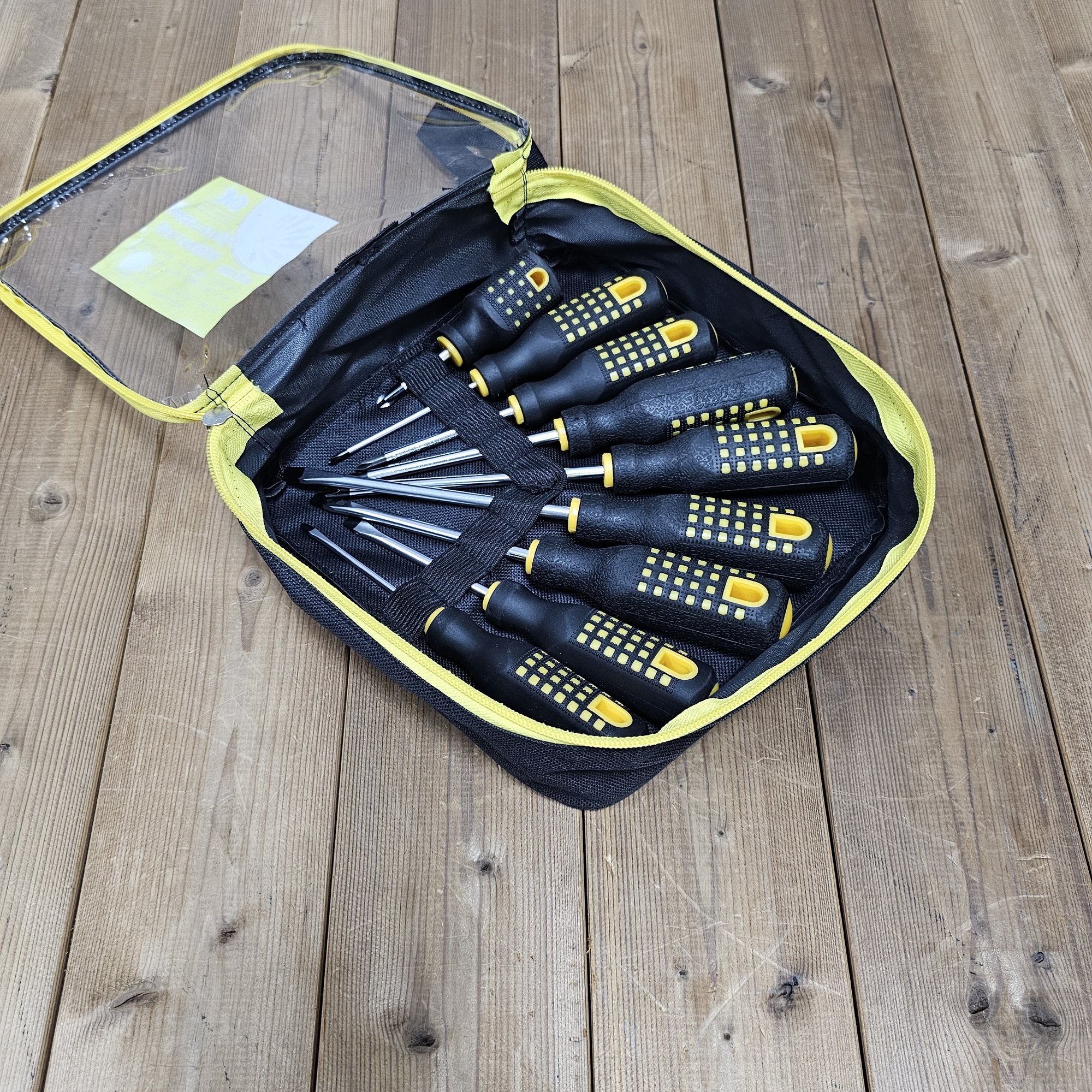 پیچ گوشتی دوسو چهارسو اوکی کد 1245بسته 9 عددی