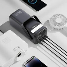 پاوربانک 100 وات راموس مدل M60 ظرفیت 60000 میلی آمپر ساعت