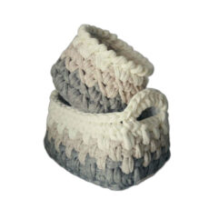 سبد قلاب بافی تریکو کد 33 مجموعه 2 عددی