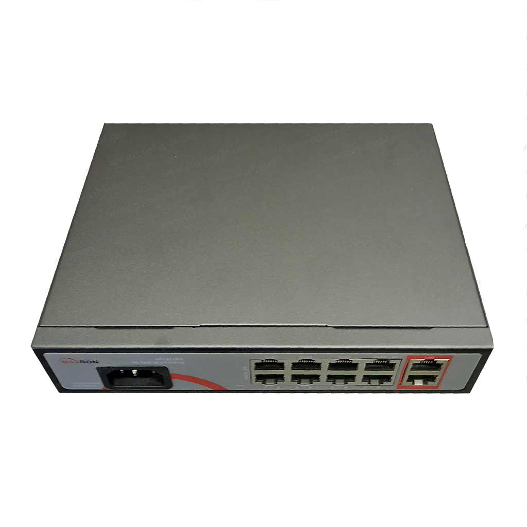 سوییچ هشت پورت POE مکسرون مدل MSW 3008FP 2GL 120I