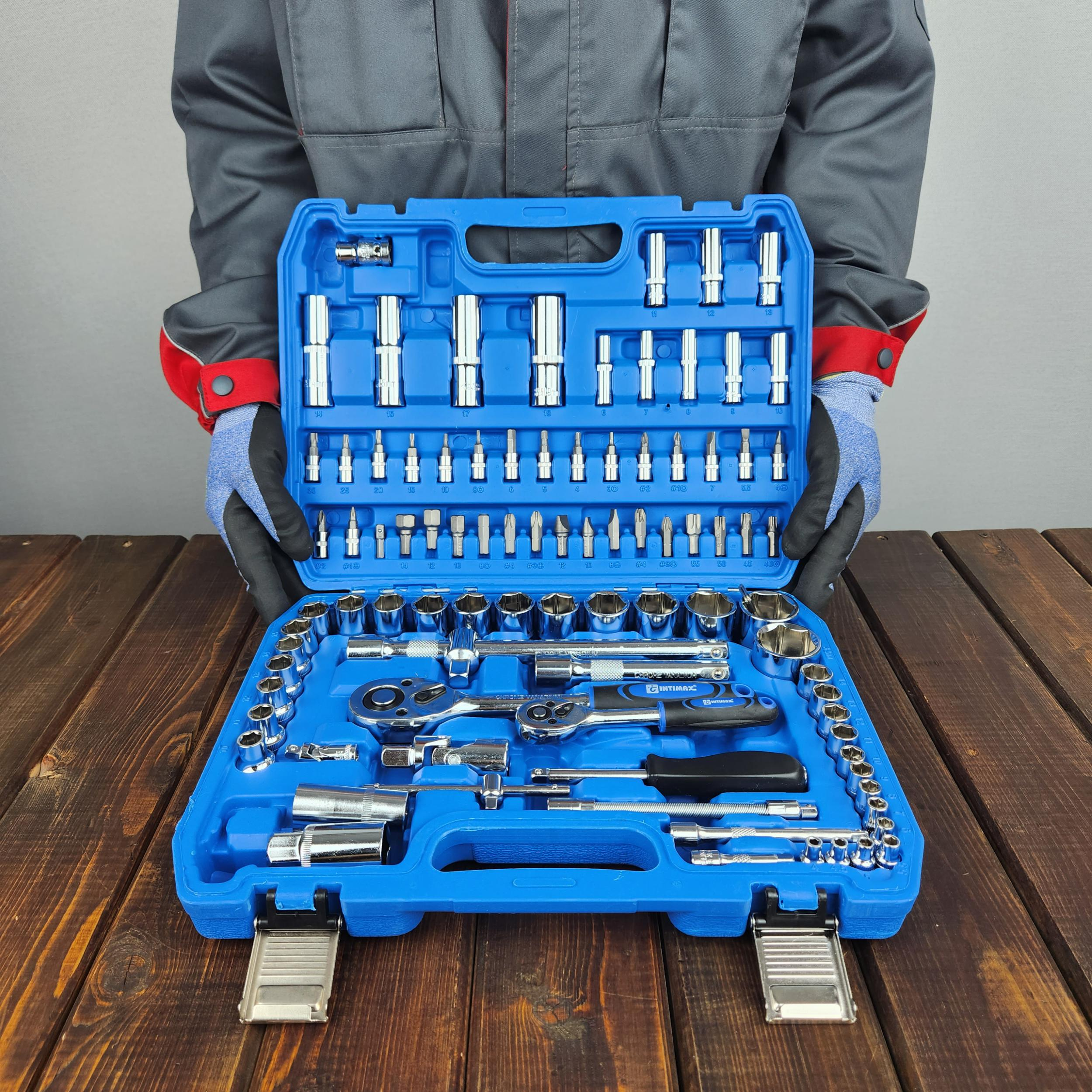 آچار بکس اینتیمکث کد GHR140 مجموعه 94 عددی