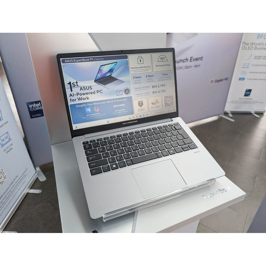 لپ تاپ 15.6 اینچی ایسوس مدل ExpertBook P1 P1503CVA-I716512B8D-i7 13620H-16GB DDR5-512GB SSD-TN