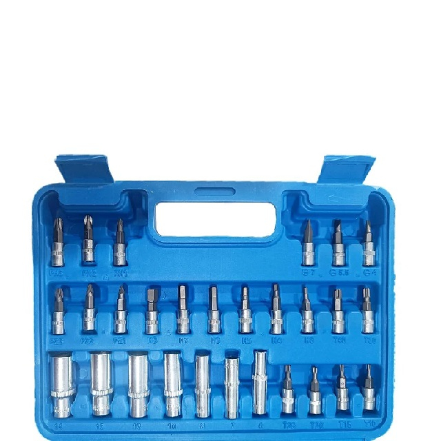 جعبه بکس و پیچ گوشتی 1/4 اینچ مجموعه 53 عددی