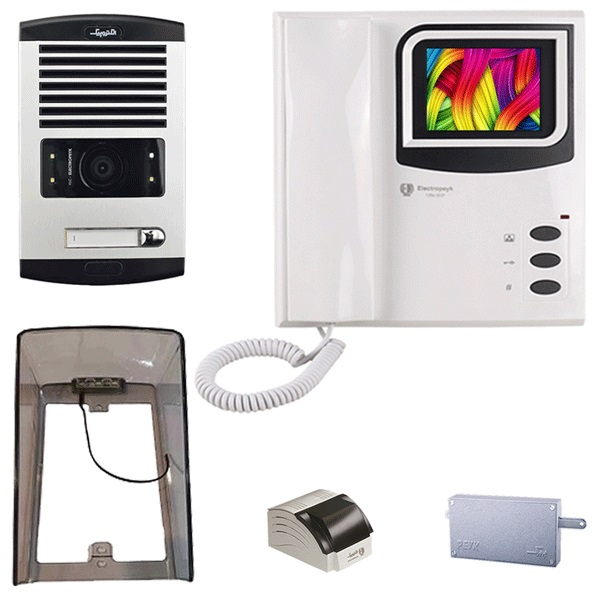 دربازکن تصویری الکتروپیک مدل FD/1086/1/1286به همراه بارانگیر