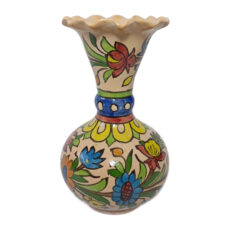 گلدان سفالی طرح گل لاله کد 010